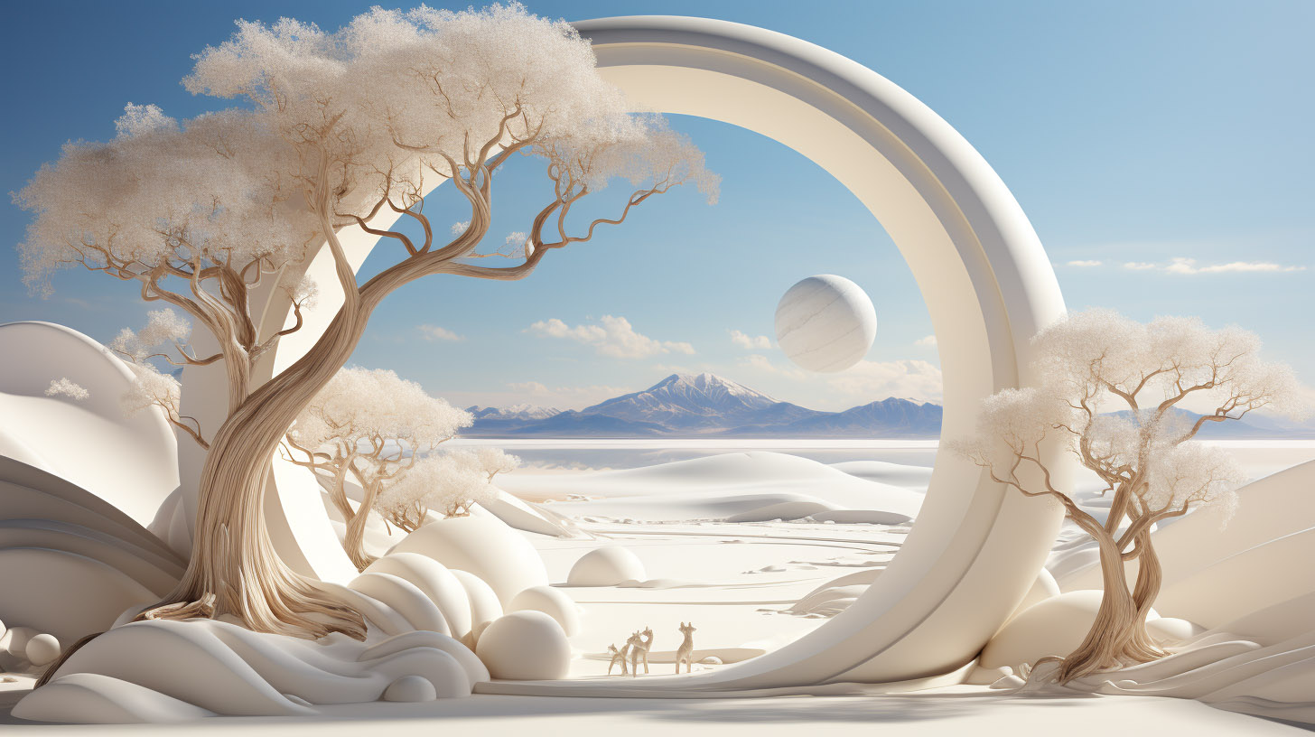 white-tree-and-a-ring-in-white-desert